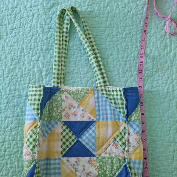NA Handbags - Floral Quilted Patchwork Soft Tote Bag Cottagecore!